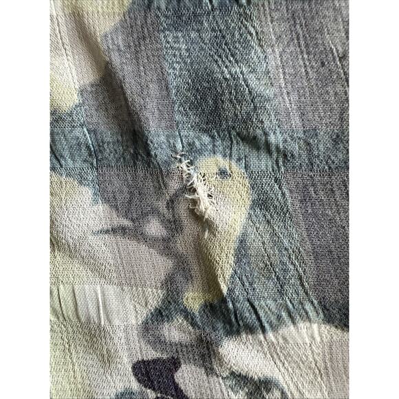 VTG Donna Jessica Asymmetric Multicolor Textured Patchwork Dress Romantic Sz-M - Picture 13 of 13